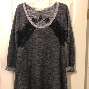 a’reve scoop neck asymmetrical hem tunic top